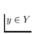 $y \in
Y$