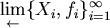 \begin{displaymath}
\lim \limits _{\leftarrow} \{X_i,f_i\}_{i=1}^\infty
\end{displaymath}