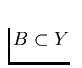 $B
\subset Y$