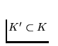 $K' \subset K$